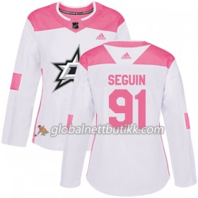 Dallas Stars Hockeydrakt Tyler Seguin 91 2017-2018 Hvit Rosa Fashion Adidas Authentic - Dame
